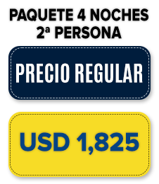 Paquete 4 Noches: 2ª Persona