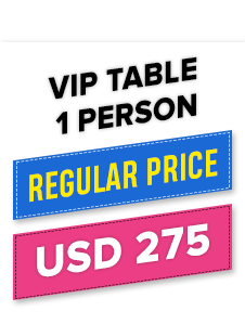 VIP Table 1 for 1 person
